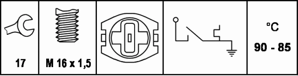 Temperature Switch, radiator fan