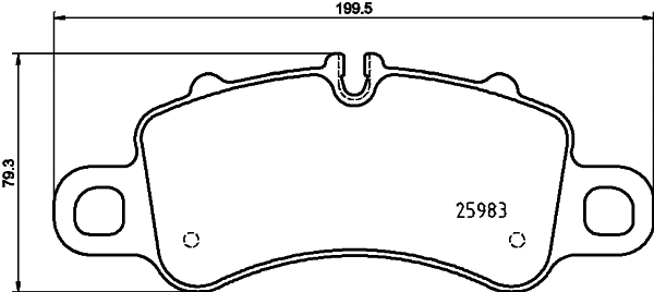 Brake Pad Set, disc brake (8DB 355 025-601)