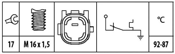 Temperature Switch, radiator fan