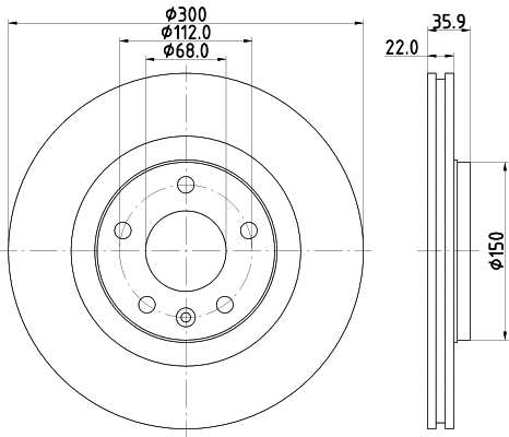 Brake Disc (8DD 355 111-832)