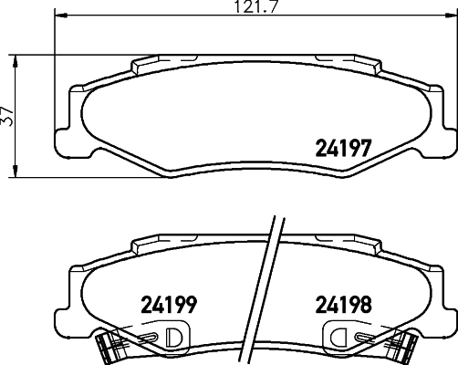 Brake Pad Set, disc brake