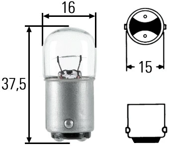Bulb, licence plate light (8GA 002 071-371)