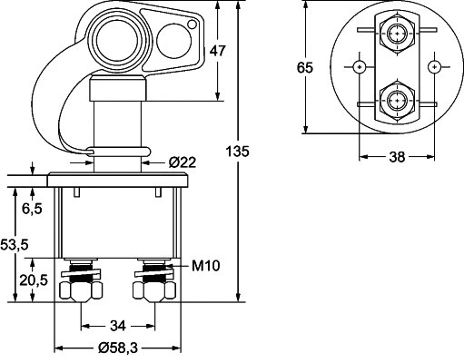 Main Switch, battery (6EK 002 843-131)