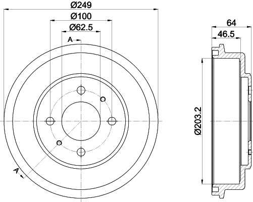 Brake Drum (8DT 355 302-691)