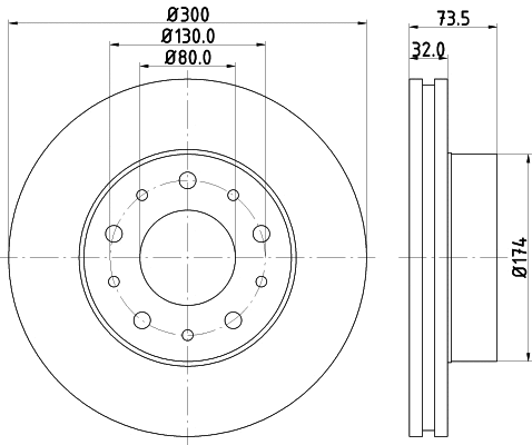 Brake Disc (8DD 355 123-901)