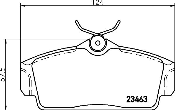 Brake Pad Set, disc brake (8DB 355 030-151)