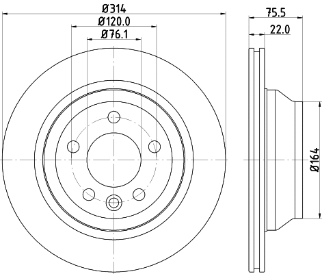 Brake Disc (8DD 355 128-081)