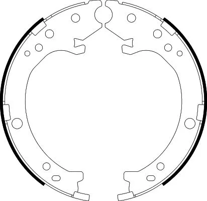 Brake Shoe Set, parking brake (8DA 355 050-171)