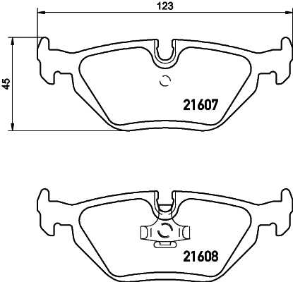 Brake Pad Set, disc brake (8DB 355 007-511)