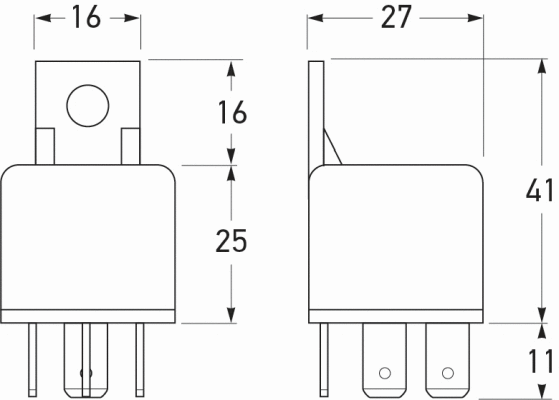 Relay, main current