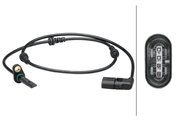 Sensor, wheel speed (6PU 012 679-431)