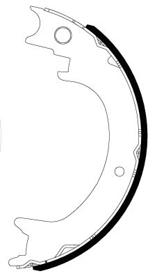 Brake Shoe Set, parking brake (8DA 355 051-271)