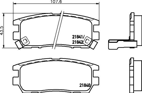 Brake Pad Set, disc brake (8DB 355 016-471)