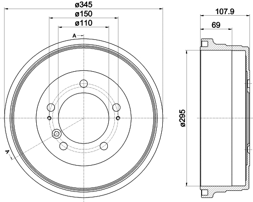 Brake Drum (8DT 355 302-551)