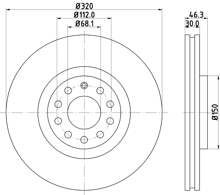 Brake Disc (8DD 355 107-631)