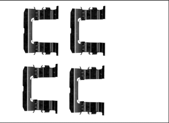 Accessory Kit, disc brake pad (8DZ 355 205-581)