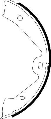 Brake Shoe Set, parking brake (8DA 355 050-221)