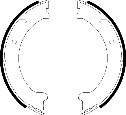 Brake Shoe Set, parking brake (8DA 355 050-581)