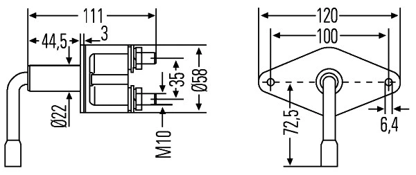 Main Switch, battery (6EK 001 559-001)