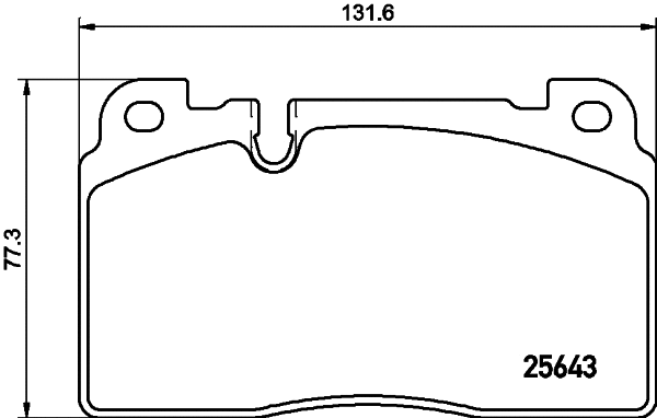 Brake Pad Set, disc brake (8DB 355 026-691)