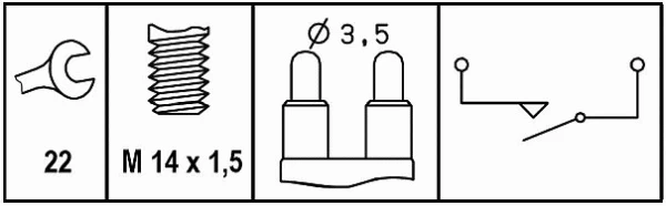 Switch, reverse light (6ZF 008 621-341)