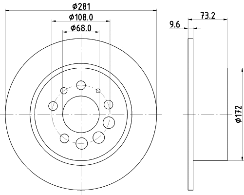 Brake Disc (8DD 355 100-891)