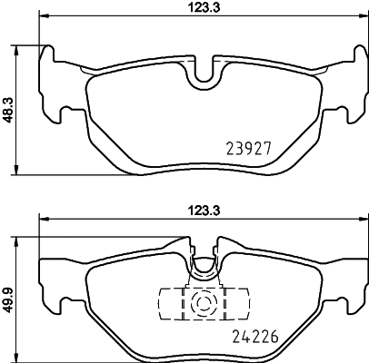 Brake Pad Set, disc brake (8DB 355 031-781)