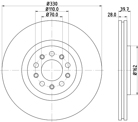 Brake Disc (8DD 355 116-651)