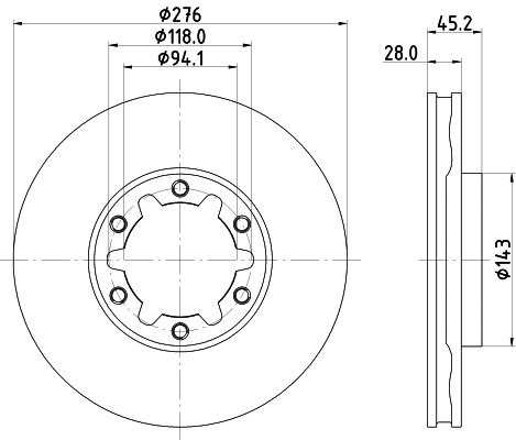 Brake Disc (8DD 355 134-931)