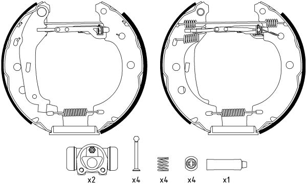 Brake Shoe Set (8DB 355 004-401)