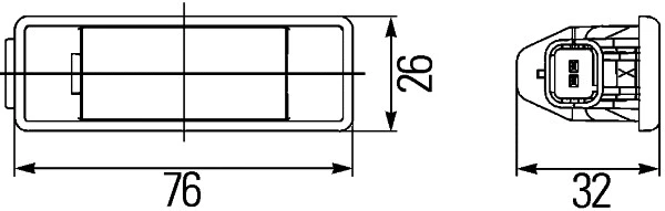 Licence Plate Light (2KA 008 224-307)