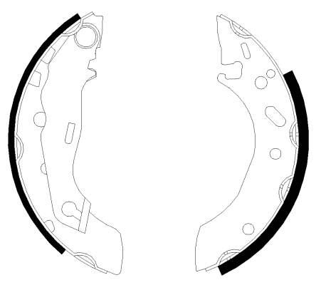 Brake Shoe Set (8DB 355 001-731)