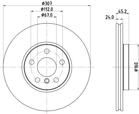 Brake Disc (8DD 355 125-351)