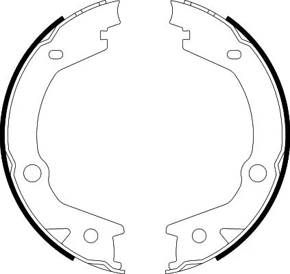 Brake Shoe Set, parking brake