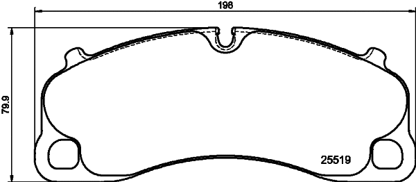 Brake Pad Set, disc brake (8DB 355 039-991)