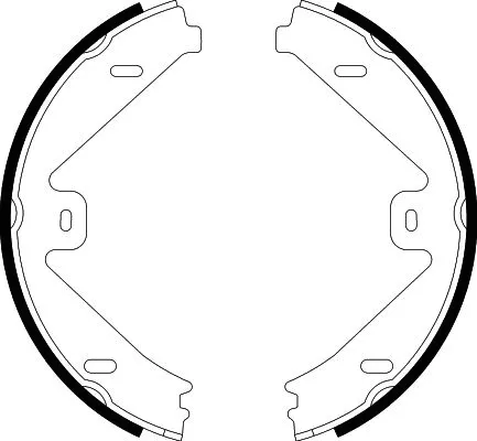 Brake Shoe Set, parking brake (8DA 355 050-081)