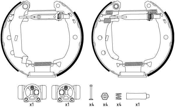Brake Shoe Set (8DB 355 003-821)