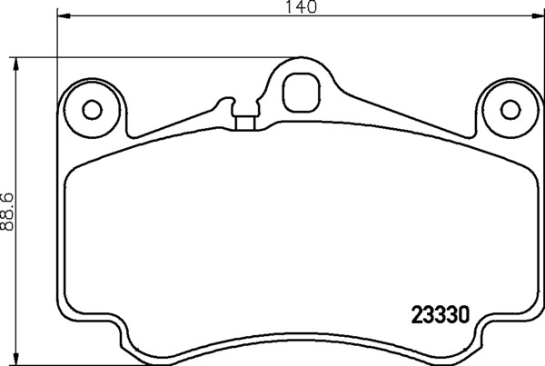Brake Pad Set, disc brake (8DB 355 043-081)