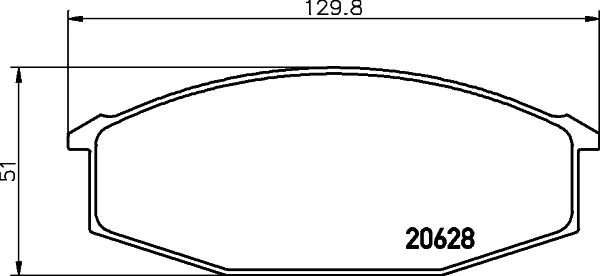 Brake Pad Set, disc brake (8DB 355 029-811)
