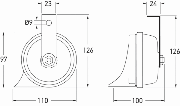 Trumpet Horn (3FH 007 424-804)