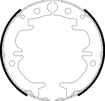 Brake Shoe Set, parking brake (8DA 355 050-521)