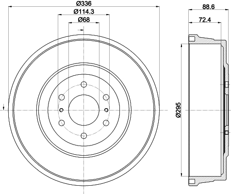 Brake Drum (8DT 355 303-331)