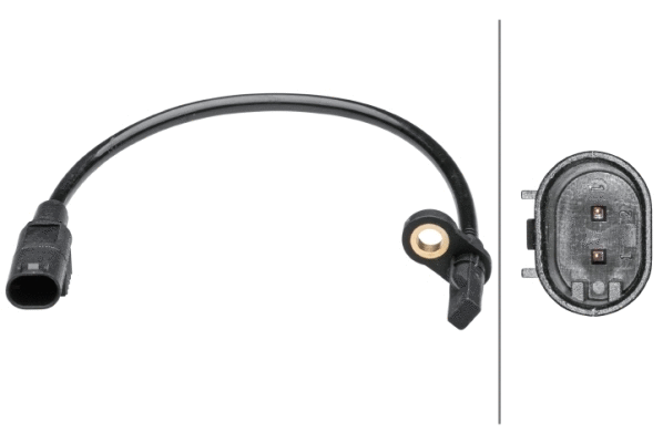 Sensor, wheel speed (6PU 012 679-551)