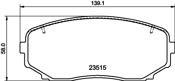 Brake Pad Set, disc brake (8DB 355 032-941)