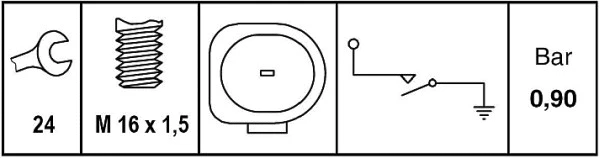 Oil Pressure Switch (6ZL 003 259-721)