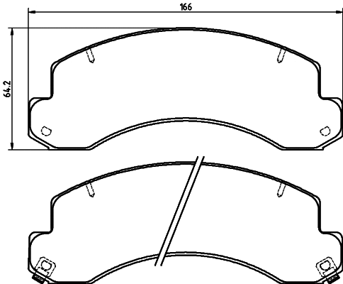 Brake Pad Set, disc brake (8DB 355 032-421)