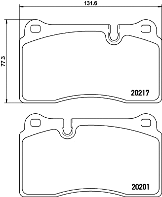Brake Pad Set, disc brake (8DB 355 015-891)