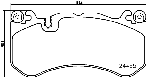Brake Pad Set, disc brake (8DB 355 040-091)