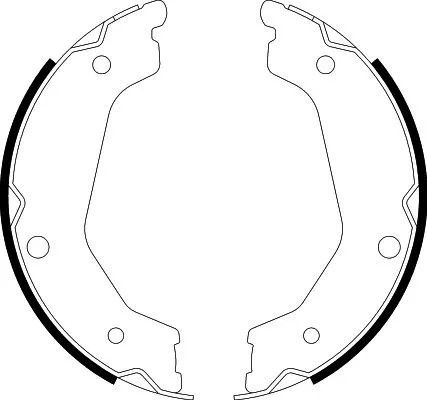 Brake Shoe Set, parking brake (8DA 355 050-681)