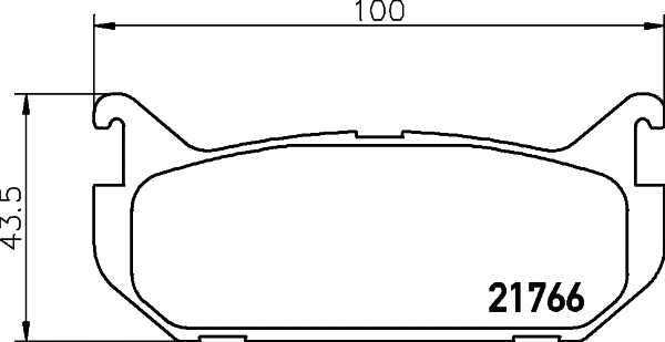 Brake Pad Set, disc brake (8DB 355 027-301)